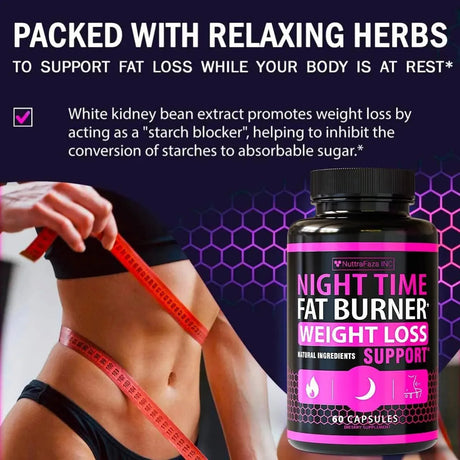 NUTTRAFAZA - NuttraFaza Night Time Fat Burner for Women 120 Capsulas - The Red Vitamin MX - Suplementos Alimenticios - {{ shop.shopifyCountryName }}