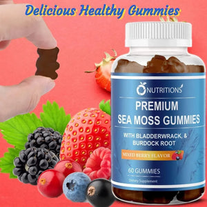 O NUTRITIONS - O Nutritions Premium Sea Moss 60 Gomitas - The Red Vitamin MX - Suplementos Alimenticios - {{ shop.shopifyCountryName }}