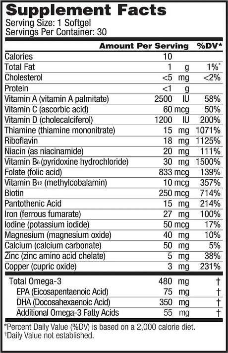 OCEANBLUE - Oceanblue Prenatal Multivitamin with DHA 30 Capsulas Blandas - The Red Vitamin MX - Suplementos Alimenticios - {{ shop.shopifyCountryName }}