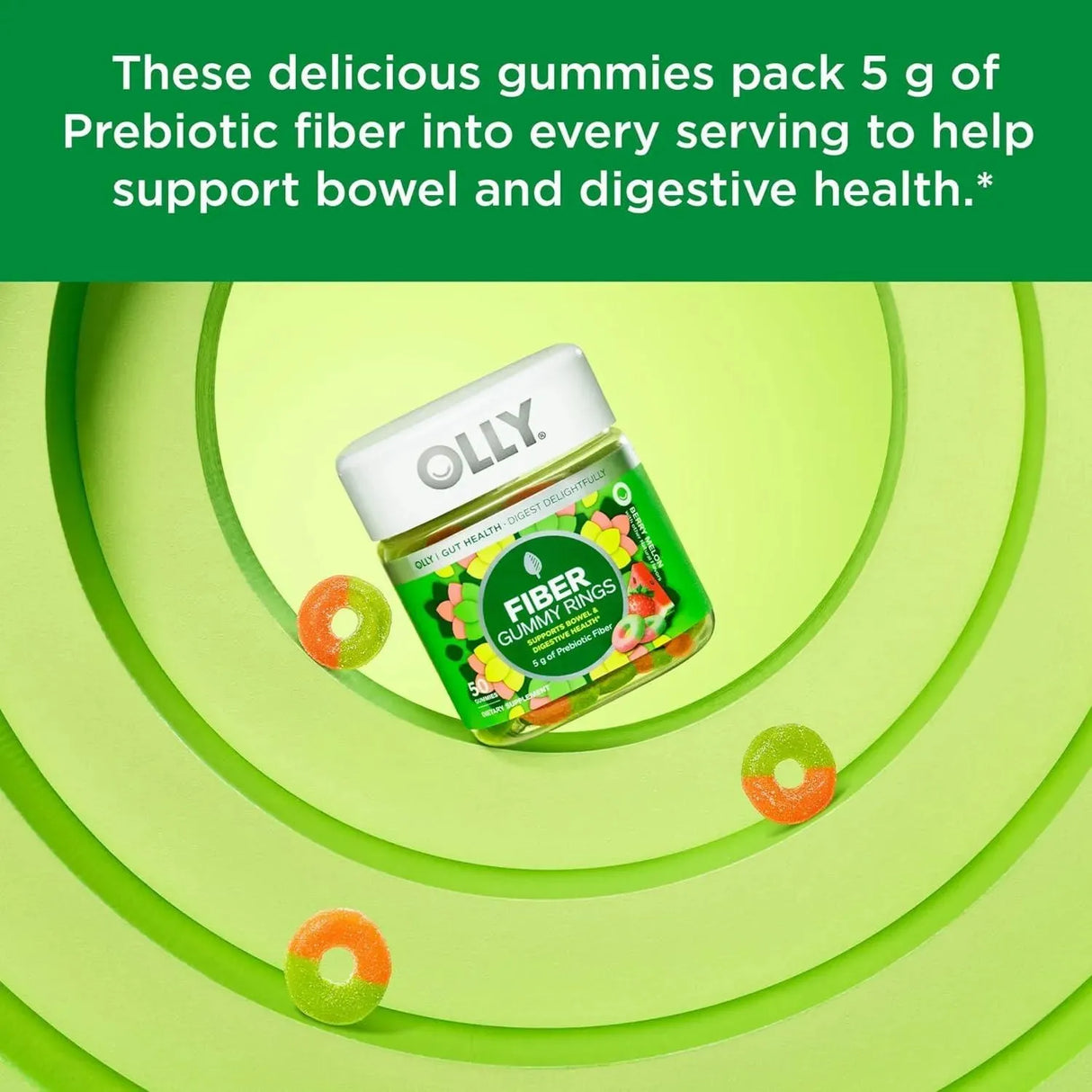 OLLY - OLLY Fiber Gummy Rings 50 Gomitas - The Red Vitamin MX - Suplementos Alimenticios - {{ shop.shopifyCountryName }}