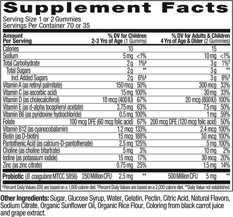 OLLY - OLLY Kids Multivitamin + Probiotic Gummy 70 Gomitas - The Red Vitamin MX - Suplementos Alimenticios - {{ shop.shopifyCountryName }}