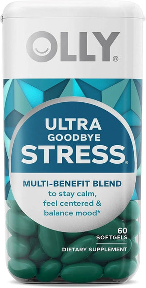 OLLY - OLLY Ultra Goodbye Stress GABA, Ashwagandha, L-Theanine and Lemon Balm 60 Capsulas Blandas - The Red Vitamin MX - Suplementos Alimenticios - {{ shop.shopifyCountryName }}