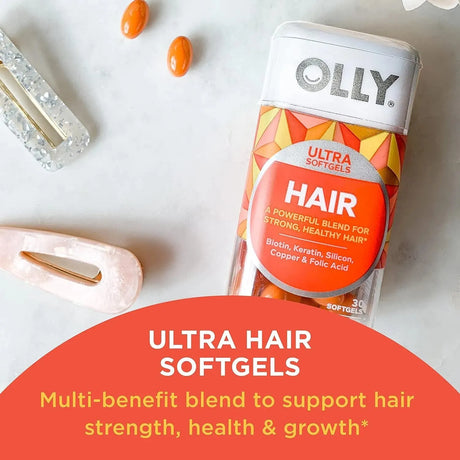 OLLY - OLLY Ultra Strength Hair 30 Capsulas Blandas - The Red Vitamin MX - Suplementos Alimenticios - {{ shop.shopifyCountryName }}