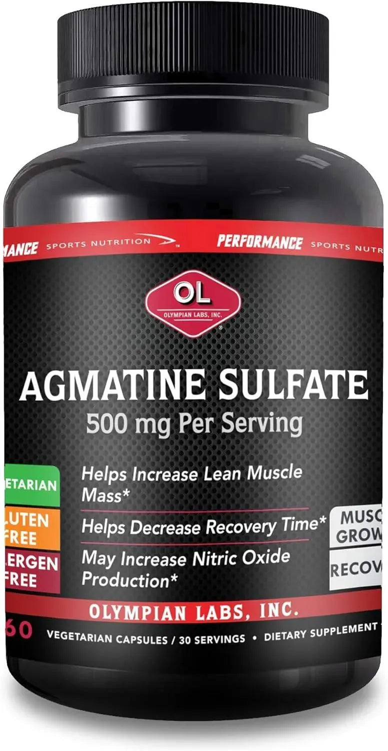 OLYMPIAN LABS - Olympian Labs Agmatine Sulfate 500Mg. 60 Capsulas - The Red Vitamin MX - Suplementos Alimenticios - {{ shop.shopifyCountryName }}