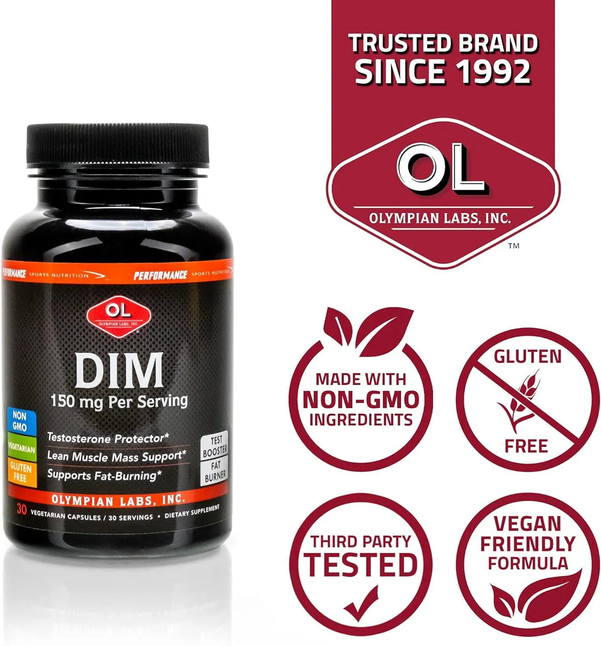 OLYMPIAN LABS - Olympian Labs DIM 150Mg. 30 Capsulas - The Red Vitamin MX - Suplementos Alimenticios - {{ shop.shopifyCountryName }}