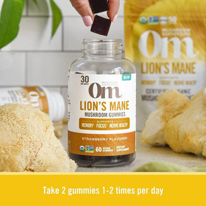 OM - Om Mushroom Superfood Lion's Mane 60 Gomitas - The Red Vitamin MX - Suplementos Alimenticios - {{ shop.shopifyCountryName }}