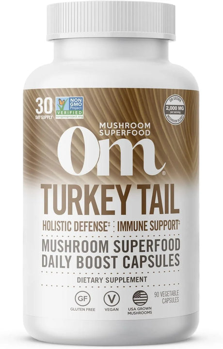 OM - Om Mushroom Superfood Turkey Tail Mushroom 90 Capsulas - The Red Vitamin MX - Suplementos Alimenticios - {{ shop.shopifyCountryName }}