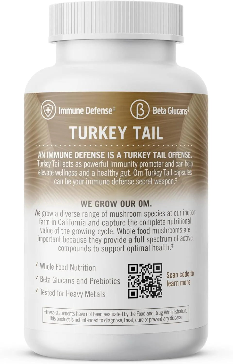 OM - Om Mushroom Superfood Turkey Tail Mushroom 90 Capsulas - The Red Vitamin MX - Suplementos Alimenticios - {{ shop.shopifyCountryName }}