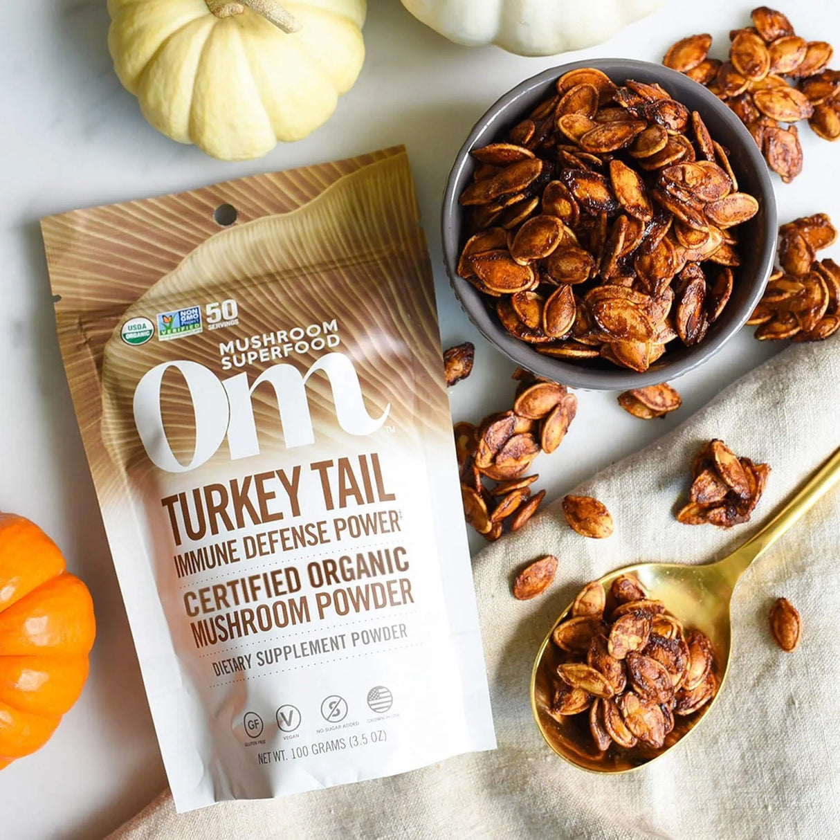 OM - OM Mushroom Superfood Turkey Tail Organic Mushroom Powder 100Gr. - The Red Vitamin MX - Suplementos Alimenticios - {{ shop.shopifyCountryName }}