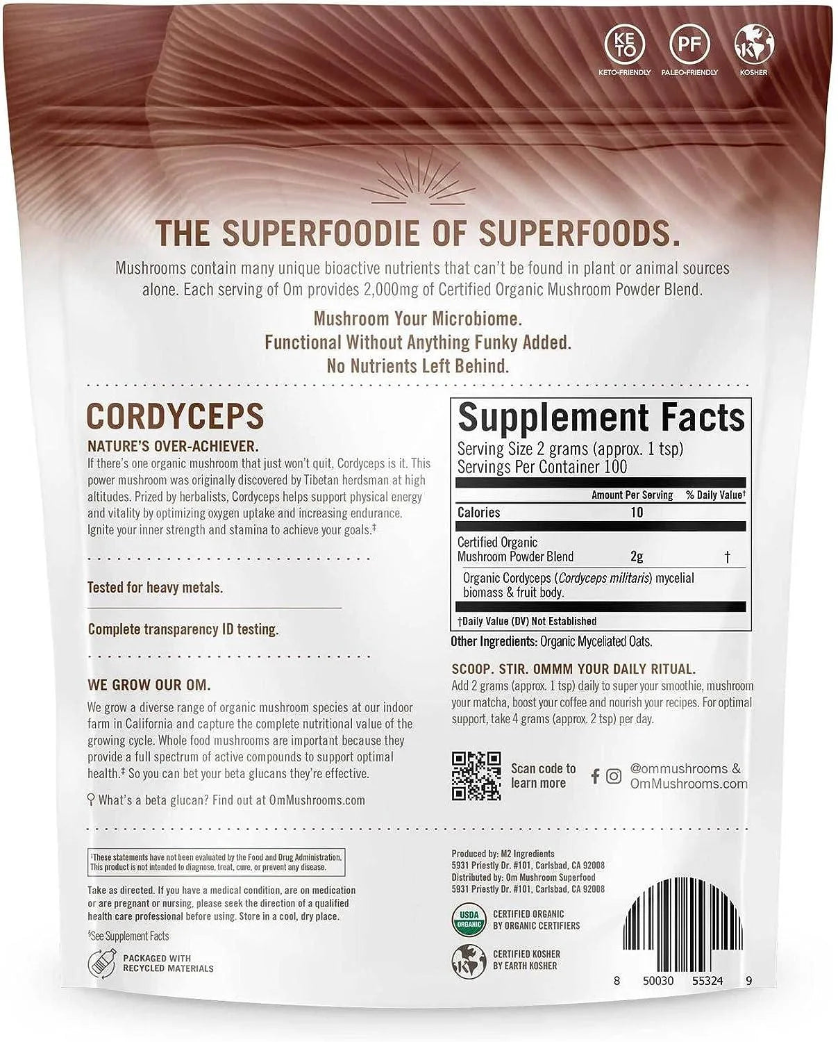 OM - Om Organic Mushroom Superfood Powder 200Gr. - The Red Vitamin MX - Suplementos Alimenticios - {{ shop.shopifyCountryName }}