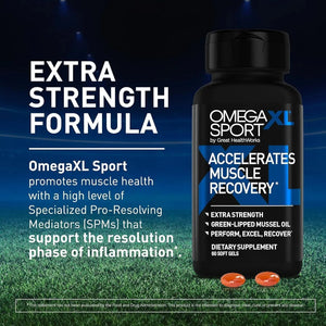 OMEGAXL - OmegaXL Sport Extra Strength Muscle Recovery 60 Capsulas Blandas - The Red Vitamin MX - Suplementos Alimenticios - {{ shop.shopifyCountryName }}