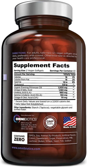 OMNIBIOTICS - OmniBiotics Organic Evening Primrose Oil 1500Mg. 120 Capsulas Blandas - The Red Vitamin MX - Suplementos Alimenticios - {{ shop.shopifyCountryName }}