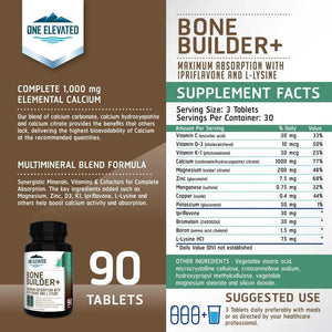 ONE ELEVATED - One Elevated Bone Builder Calcium Supplement 90 Tabletas - The Red Vitamin MX - Suplementos Alimenticios - {{ shop.shopifyCountryName }}