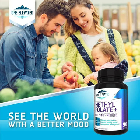 ONE ELEVATED - One Elevated Methyl Folate with Methylcobalamin B12 90 Capsulas - The Red Vitamin MX - Suplementos Alimenticios - {{ shop.shopifyCountryName }}