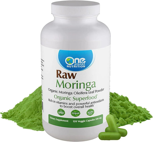 ONE PLANET NUTRITION - One Planet Nutrition Organic Moringa 500Mg. 120 Capsulas - The Red Vitamin MX - Suplementos Alimenticios - {{ shop.shopifyCountryName }}