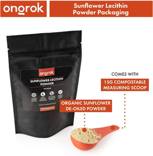 ONGROK - ONGROK All Natural Sunflower Lecithin Powder 100Gr. - The Red Vitamin MX - Suplementos Alimenticios - {{ shop.shopifyCountryName }}