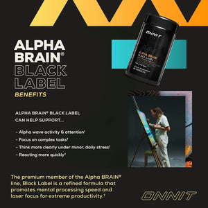 ONNIT - ONNIT Alpha Brain Black Label 80 Capsulas - The Red Vitamin MX - Suplementos Alimenticios - {{ shop.shopifyCountryName }}