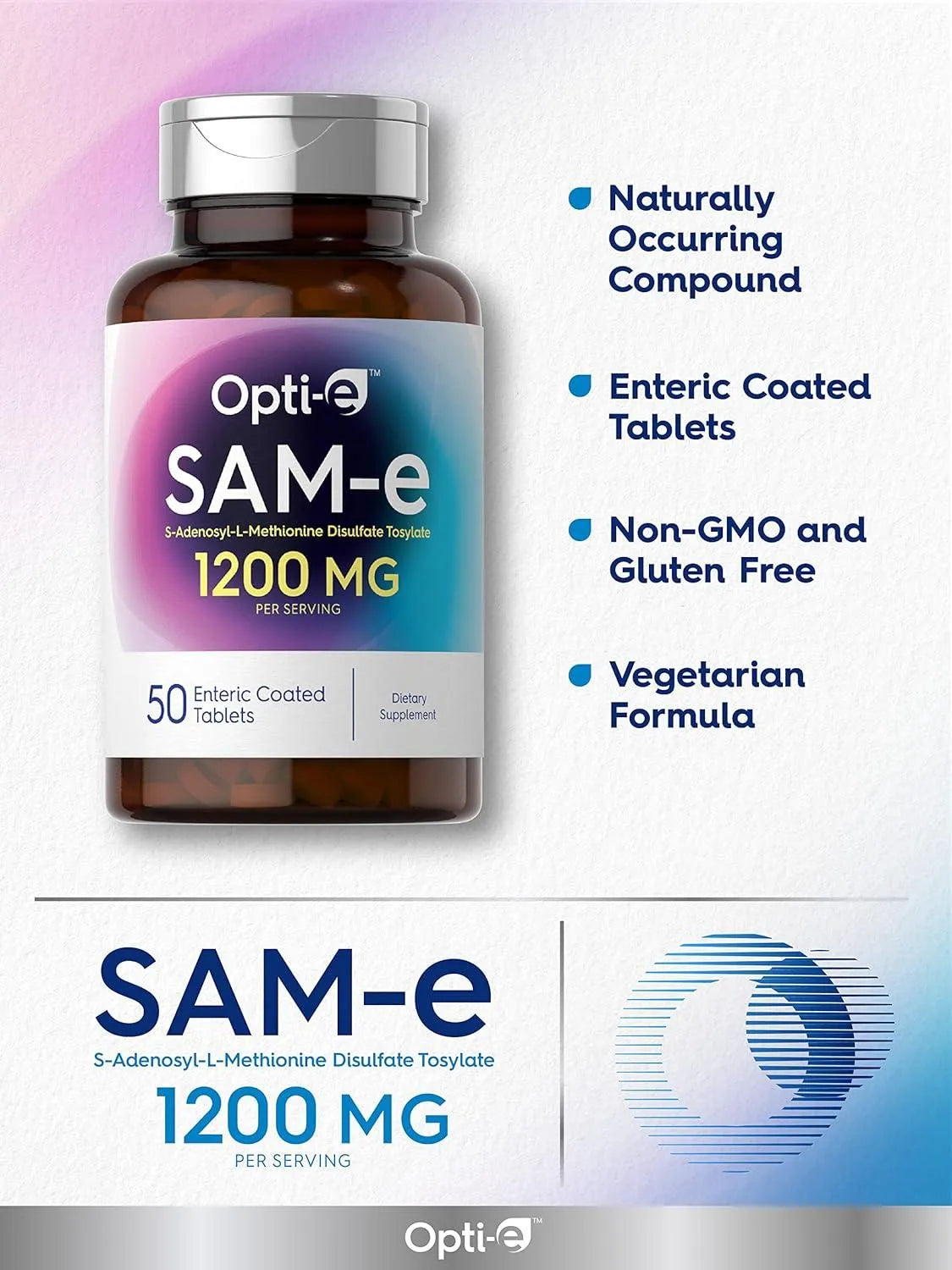 OPTI-E - Opti-e SAM-e 1200Mg. 50 Tabletas - The Red Vitamin MX - Suplementos Alimenticios - {{ shop.shopifyCountryName }}