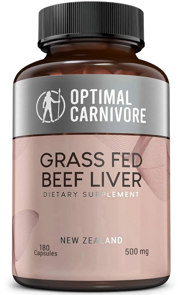 OPTIMAL CARNIVORE - Optimal Carnivore Grass Fed Beef Liver 500Mg. 180 Capsulas - The Red Vitamin MX - Suplementos Alimenticios - {{ shop.shopifyCountryName }}