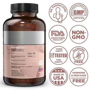 OPTIMAL CARNIVORE - Optimal Carnivore Grass Fed Beef Liver 500Mg. 180 Capsulas - The Red Vitamin MX - Suplementos Alimenticios - {{ shop.shopifyCountryName }}