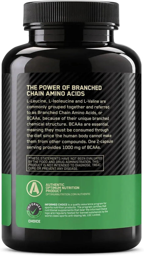 OPTIMUM NUTRITION - Optimum Nutrition Instantized BCAA 1000Mg. 200 Capsulas - The Red Vitamin MX - Suplementos Alimenticios - {{ shop.shopifyCountryName }}