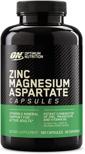 OPTIMUM NUTRITION - Optimum Nutrition Zinc Magnesium Aspartate 180 Capsulas - The Red Vitamin MX - Suplementos Alimenticios - {{ shop.shopifyCountryName }}