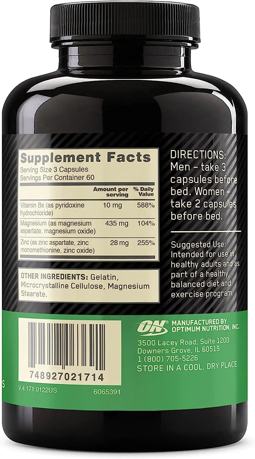 OPTIMUM NUTRITION - Optimum Nutrition Zinc Magnesium Aspartate 180 Capsulas - The Red Vitamin MX - Suplementos Alimenticios - {{ shop.shopifyCountryName }}