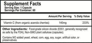 OPTIVIDA - OPTIVIDA Vitamin C Plant-Based Complex: Natural Organic Acerola Cherry Extract 60 Capsulas - The Red Vitamin MX - Suplementos Alimenticios - {{ shop.shopifyCountryName }}