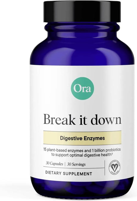 ORA ORGANIC - Ora Organic Break it down Digestive Enzymes 30 Capsulas - The Red Vitamin MX - Suplementos Alimenticios - {{ shop.shopifyCountryName }}