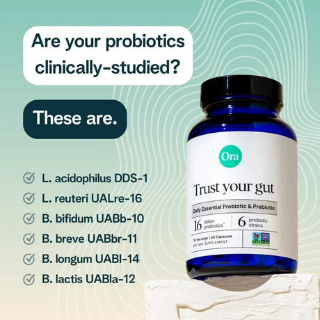 ORA ORGANIC - Ora Organic Probiotics with Prebiotics for Digestive Health 60 Capsulas - The Red Vitamin MX - Suplementos Alimenticios - {{ shop.shopifyCountryName }}
