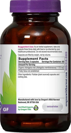 OREGON'S WILD HARVEST - Oregon's Wild Harvest Astragalus 180 Capsulas - The Red Vitamin MX - Suplementos Alimenticios - {{ shop.shopifyCountryName }}