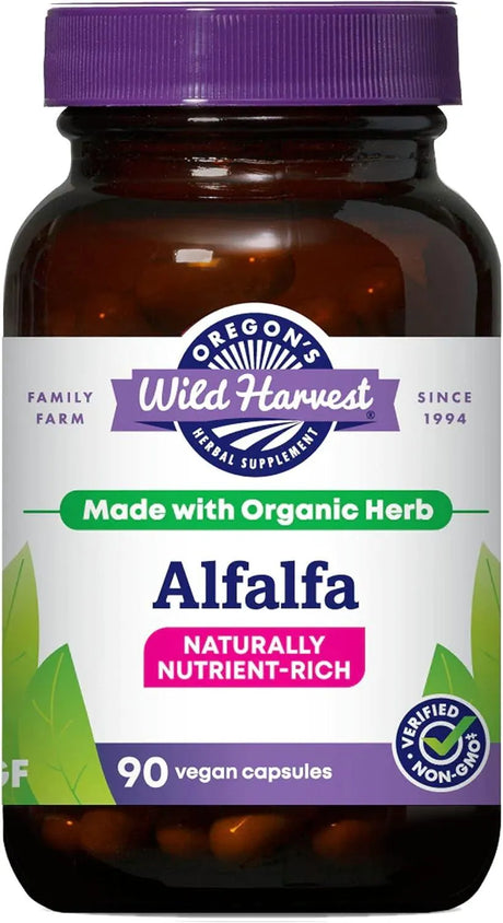 OREGON'S WILD HARVEST - Oregon's Wild Harvest Non-GMO Alfalfa 90 Capsulas - The Red Vitamin MX - Suplementos Alimenticios - {{ shop.shopifyCountryName }}