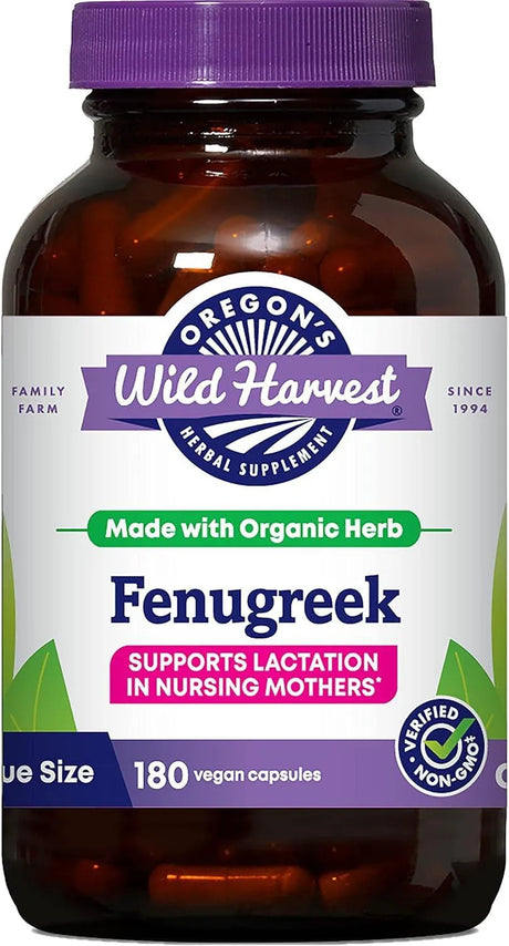 OREGON'S WILD HARVEST - Oregon's Wild Harvest Organic Fenugreek 180 Capsulas - The Red Vitamin MX - Suplementos Alimenticios - {{ shop.shopifyCountryName }}