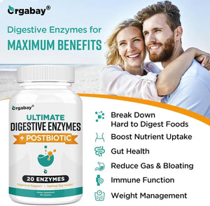 ORGABAY - Orgabay Digestive Enzymes 1000Mg. with Postbiotics 120 Capsulas - The Red Vitamin MX - Suplementos Alimenticios - {{ shop.shopifyCountryName }}