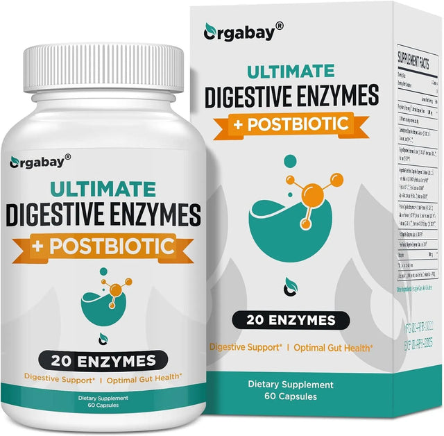 ORGABAY - Orgabay Digestive Enzymes 1000Mg. with Postbiotics 60 Capsulas - The Red Vitamin MX - Suplementos Alimenticios - {{ shop.shopifyCountryName }}