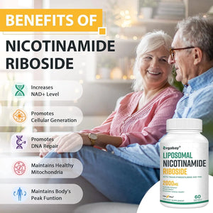 ORGABAY - Orgabay Liposomal Nicotinamide Riboside 2000Mg. 60 Capsulas Blandas 2 Pack - The Red Vitamin MX - Suplementos Alimenticios - {{ shop.shopifyCountryName }}