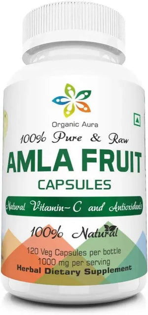 ORGANIC AURA - Organic Aura AMLA 1000Mg. 120 Capsulas - The Red Vitamin MX - Suplementos Alimenticios - {{ shop.shopifyCountryName }}