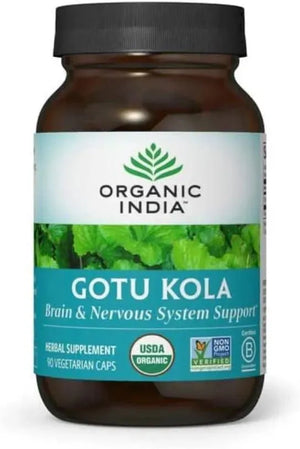 ORGANIC INDIA - Organic India Gotu Kola Herbal Supplement 90 Capsulas - The Red Vitamin MX - Suplementos Alimenticios - {{ shop.shopifyCountryName }}