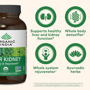 ORGANIC INDIA - Organic India Liver Kidney Detoxify & Rejuvenate 180 Capsulas - The Red Vitamin MX - Suplementos Alimenticios - {{ shop.shopifyCountryName }}