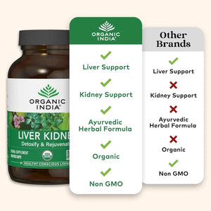 ORGANIC INDIA - Organic India Liver Kidney Detoxify & Rejuvenate 180 Capsulas - The Red Vitamin MX - Suplementos Alimenticios - {{ shop.shopifyCountryName }}