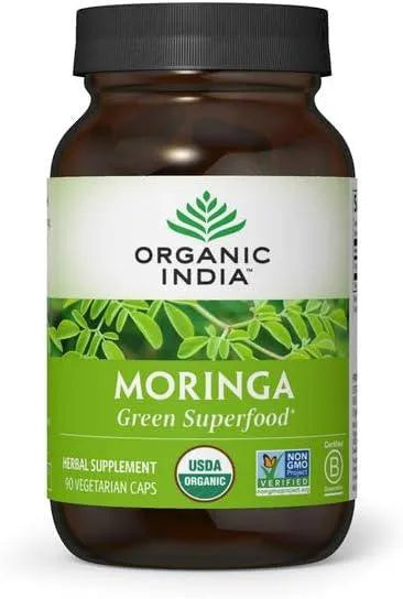 ORGANIC INDIA - ORGANIC INDIA Moringa Herbal Supplement 90 Capsulas - The Red Vitamin MX - Suplementos Alimenticios - {{ shop.shopifyCountryName }}