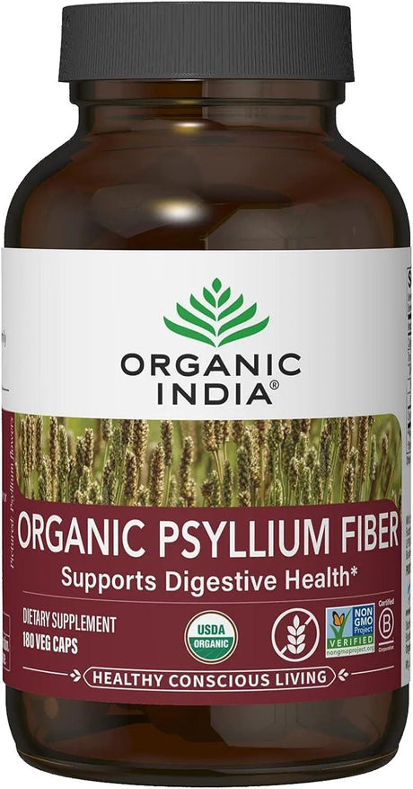 ORGANIC INDIA - Organic India Psyllium Herbal Powder 180 Capsulas - The Red Vitamin MX - Suplementos Alimenticios - {{ shop.shopifyCountryName }}