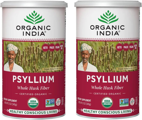 ORGANIC INDIA - Organic India Psyllium Herbal Powder 340Gr. 2 Pack - The Red Vitamin MX - Suplementos Alimenticios - {{ shop.shopifyCountryName }}