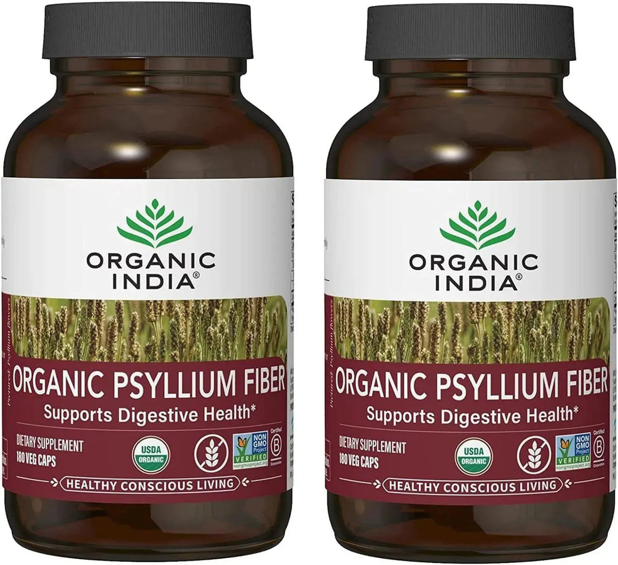 ORGANIC INDIA - Organic India Psyllium Herbal Powder 360 Capsulas - The Red Vitamin MX - Suplementos Alimenticios - {{ shop.shopifyCountryName }}