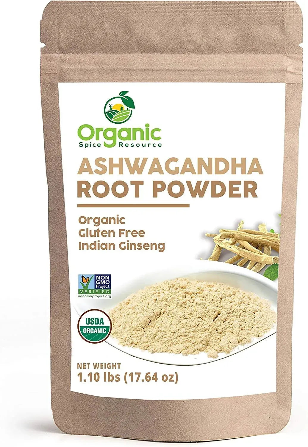 ORGANIC SPICE RESOURCE - Organic Spice Resource Organic Ashwagandha Root Powder 1.10Lbs. - The Red Vitamin MX - Suplementos Alimenticios - {{ shop.shopifyCountryName }}