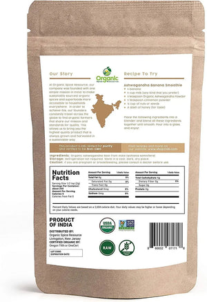 ORGANIC SPICE RESOURCE - Organic Spice Resource Organic Ashwagandha Root Powder 1.10Lbs. - The Red Vitamin MX - Suplementos Alimenticios - {{ shop.shopifyCountryName }}