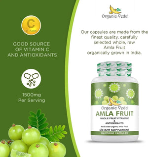 ORGANIC VEDA - Organic Veda Amla 1000Mg. 300 Capsulas - The Red Vitamin MX - Suplementos Alimenticios - {{ shop.shopifyCountryName }}