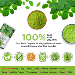 ORGANIC VEDA - Organic Veda Moringa Powder 16Oz. - The Red Vitamin MX - Suplementos Alimenticios - {{ shop.shopifyCountryName }}