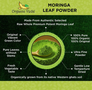 ORGANIC VEDA - Organic Veda Moringa Powder 16Oz. - The Red Vitamin MX - Suplementos Alimenticios - {{ shop.shopifyCountryName }}