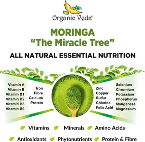 ORGANIC VEDA - Organic Veda Moringa Powder 16Oz. - The Red Vitamin MX - Suplementos Alimenticios - {{ shop.shopifyCountryName }}